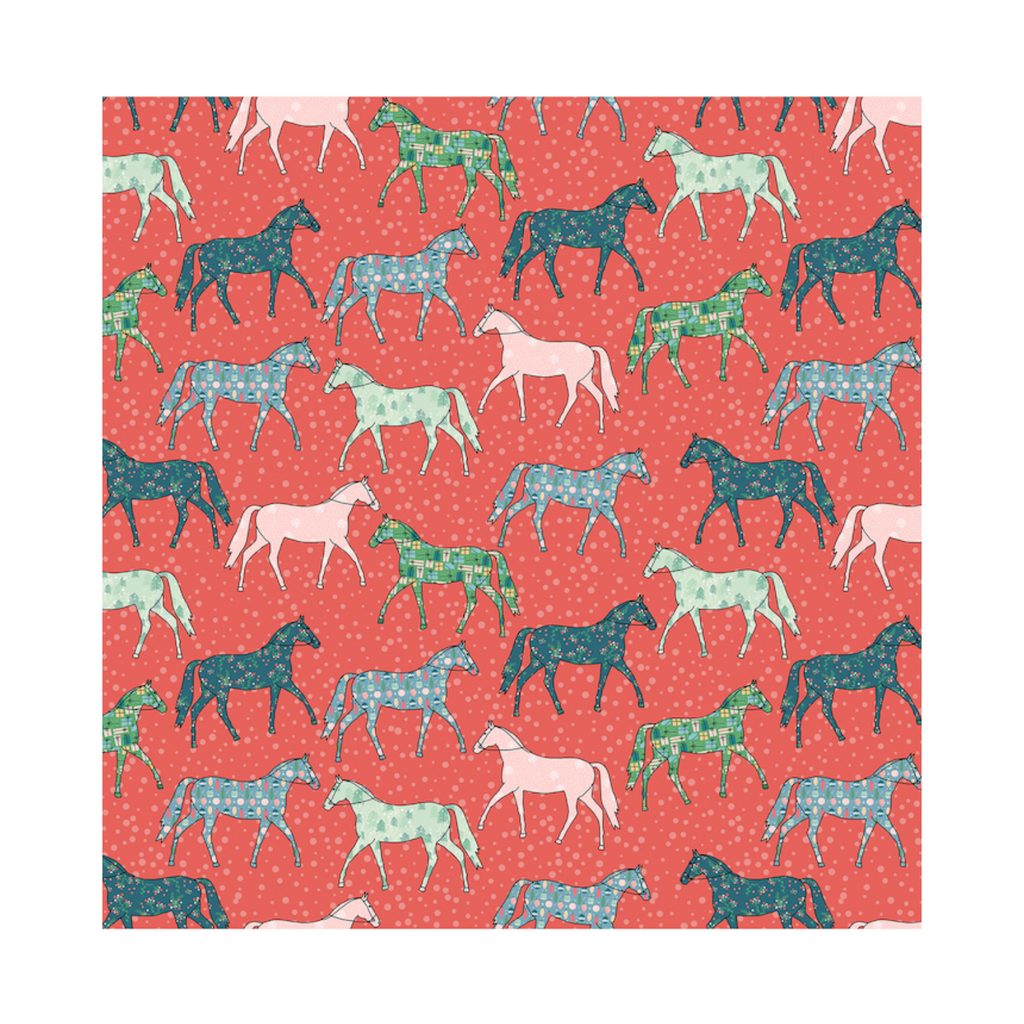 Holiday Horse Print Gift Wrapping Paper