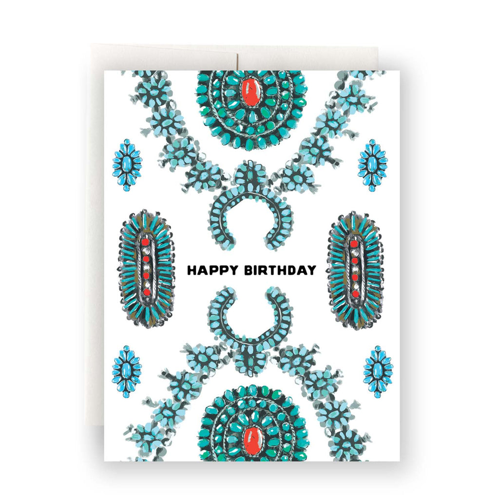 Turquoise Birthday Card